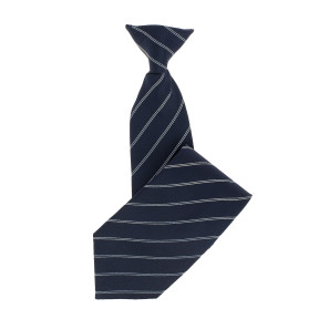 Clip stropdas Blauw Gestreept - Patrol