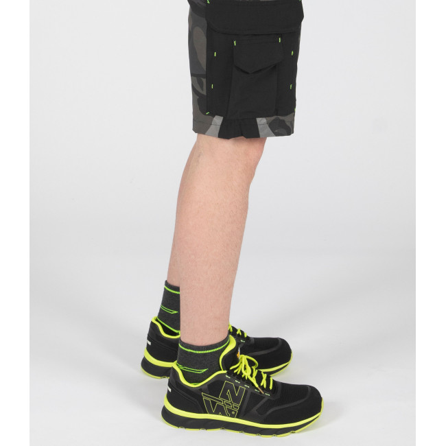 Chaussures de sécurité Justin S1P SRC noir/jaune fluo - Nine Worths by North Ways