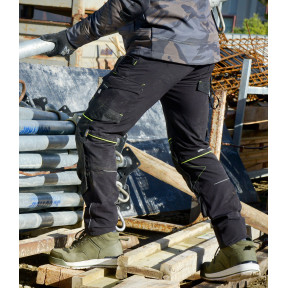 Pantaloni da lavoro SACHA - Nero/Giallo - Nine Worths by North Ways