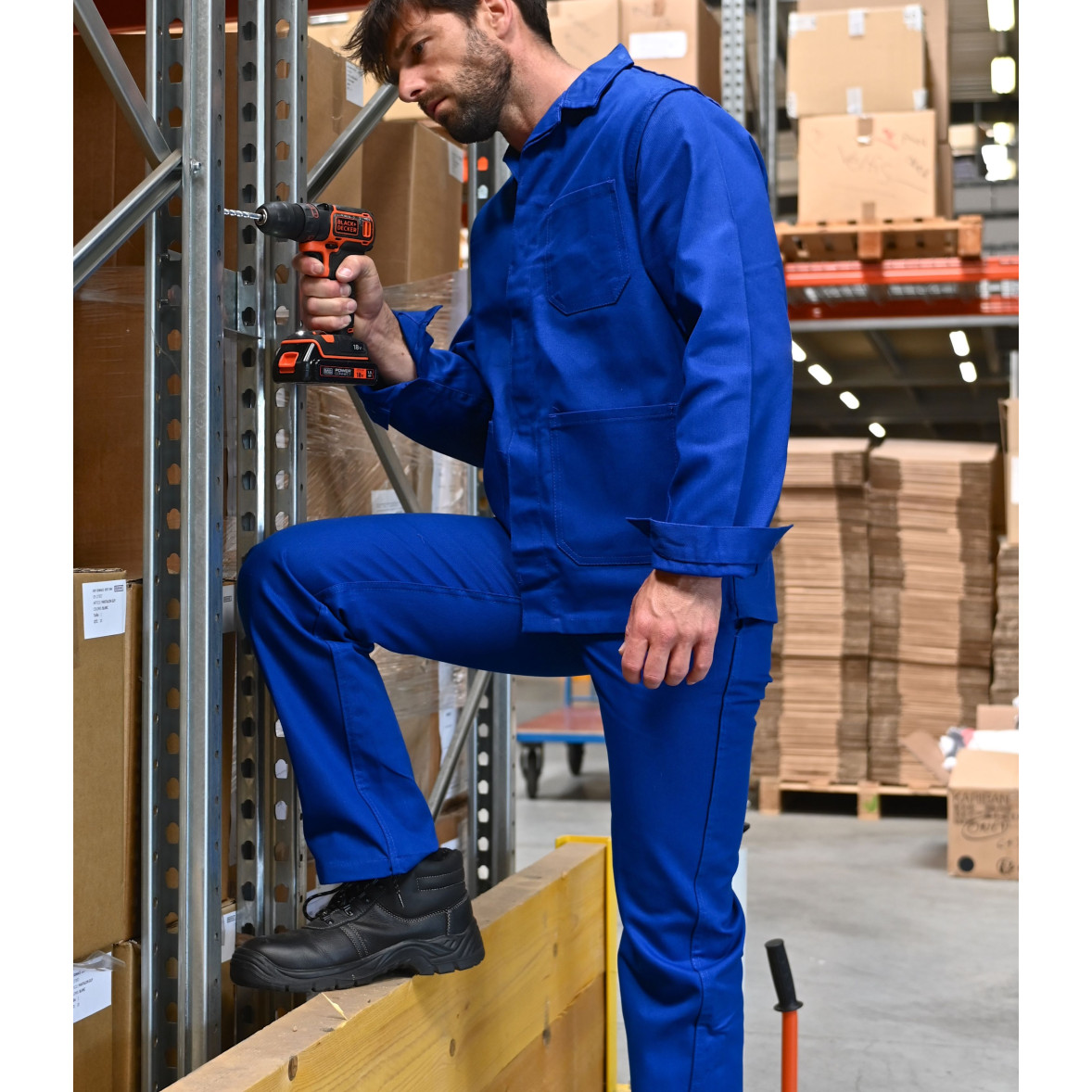 Pantalon de travail Coton Bleu Bugatti ADRIEN SNV