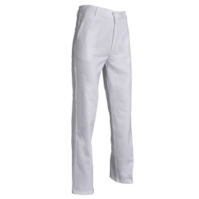 Pantalon de travail coton Adrien Blanc - SNV