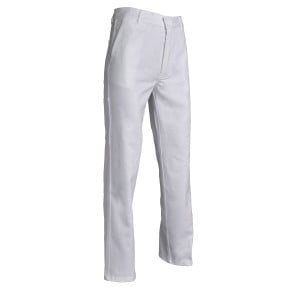 Pantalon de travail coton Adrien Blanc - SNV