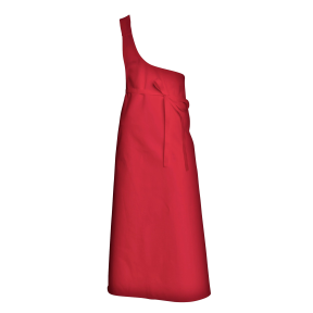 Tablier Boucher en polyester et coton rouge - SNV