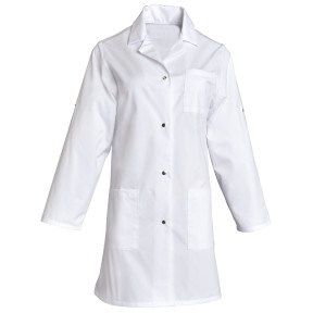 Blouse de travail femme en coton Britney MR blanc - SNV