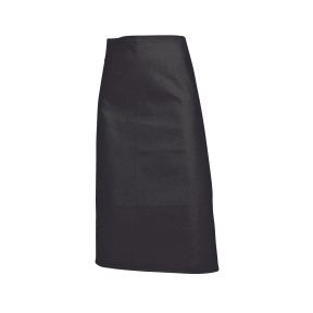 Lot de 5 tabliers Demi Chef 85 cm 100% coton Noir - SNV