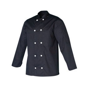 Veste de cuisine Noire manches longues FABRICE - SNV