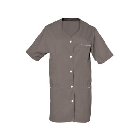 Werktunic Taupe korte mouwen HELENE - SNV