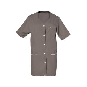 Werktunic Taupe korte mouwen HELENE - SNV