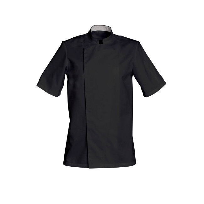 Schwarze Kochjacke mit kurzen Ärmeln COOKIE - SNV