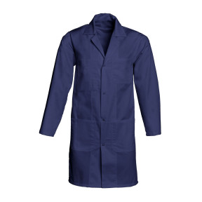 Blouse de travail pression Xavier Bleu marine - SNV