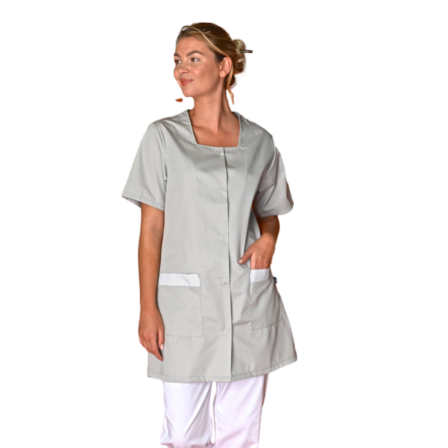 donna 3/4 mc pc gris clair - snv