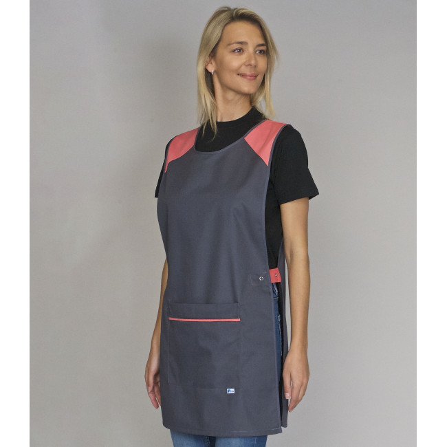 Chasuble femme Eloise gris et abricot - SNV