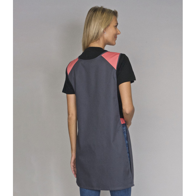 Chasuble femme Eloise gris et abricot - SNV