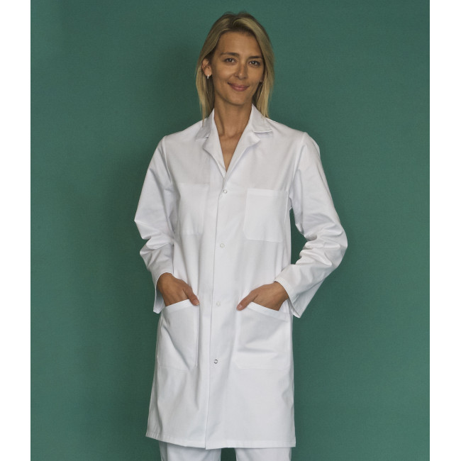 Blouse manches longues coton Madona Blanc - SNV