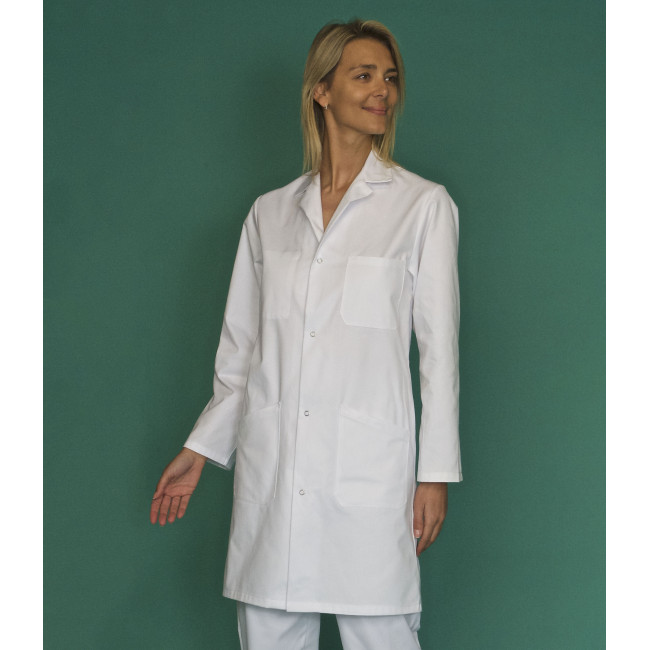 Blouse manches longues coton Madona Blanc - SNV