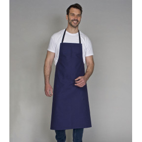 Tablier bavette avec poche Valet bleu marine - SNV