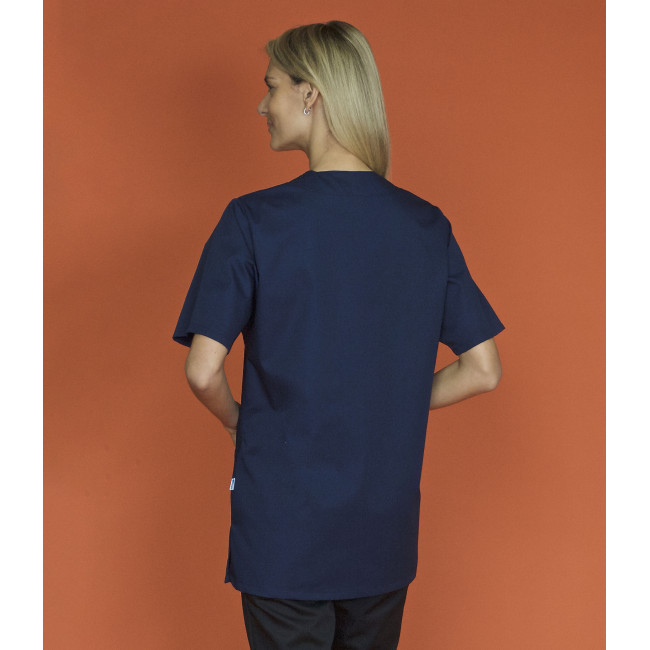 Tunique pressions manches courtes Viviane Bleu marine - SNV