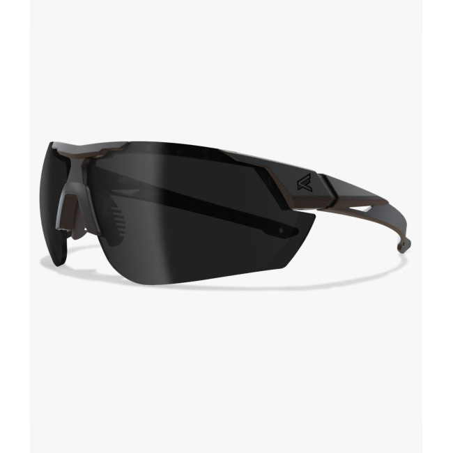 Lunettes balistiques Phantom Rescue avec monture noire et verres fumés - Edge Tactical