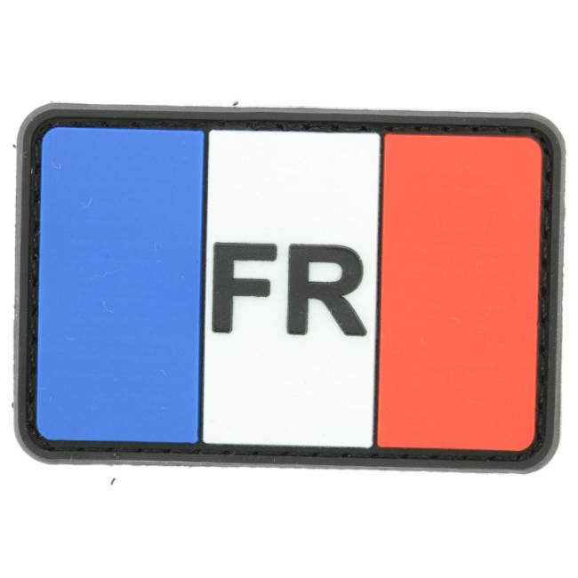 Écusson PVC France Tricolore 5.5x3.5cm velcro - DMB Products