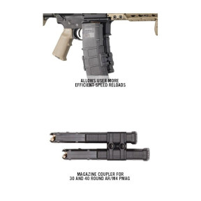 Łącznik do 2 magazynków ar15/m4 maglink (kompatybilny pmag gen m2 moe, gen m3) - Magpul