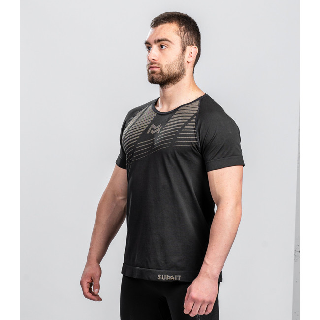 T-shirt RUSH Active Line Noir Tan - Summit Outdoor