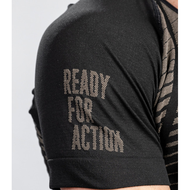 T-shirt RUSH Active Line Zwart Tan - Summit Outdoor