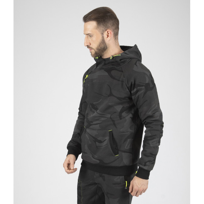 Bluza robocza z kapturem ALCA camo szara - Nine Worths by North Ways