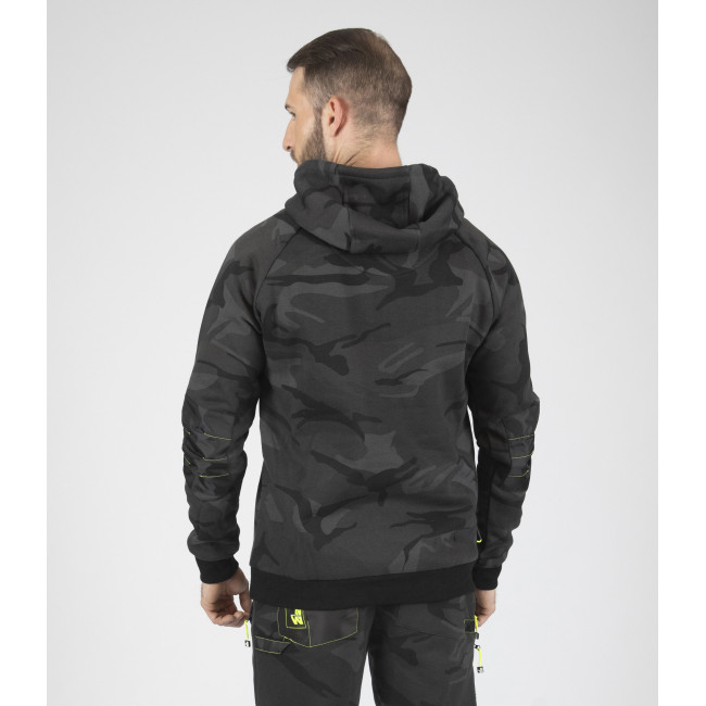 Bluza robocza z kapturem ALCA camo szara - Nine Worths by North Ways