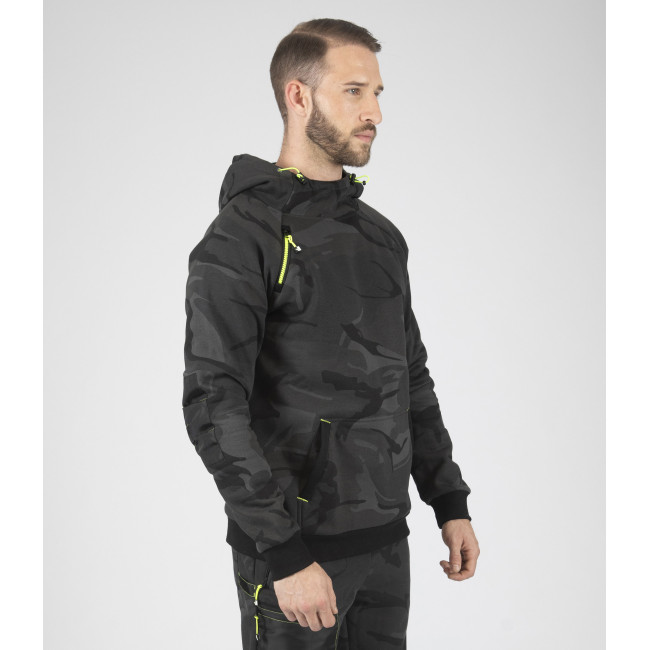 Sweat à capuche de travail ALCA camo gris - Nine Worths by North Ways