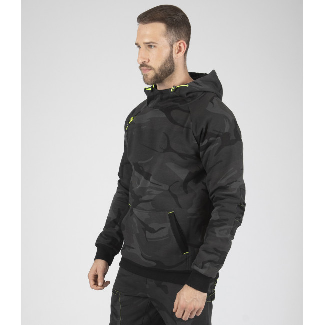 Sweat à capuche de travail ALCA camo gris - Nine Worths by North Ways