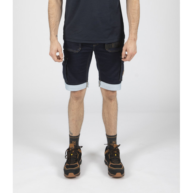 Bermuda de travail BOLT raw jean - Nine Worths by North Ways