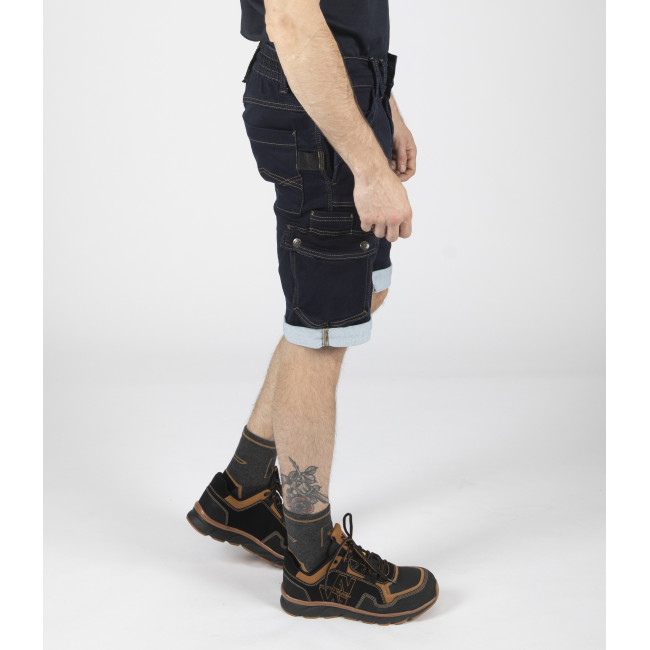Bermuda de travail BOLT raw jean - Nine Worths by North Ways