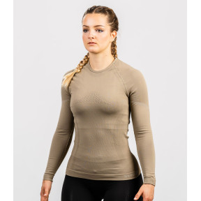 Tee-shirt Extrême Line ANNAPURNA Femme Coyote manches longues - Summit Outdoor