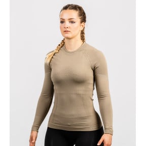 Tee-shirt Extrême Line ANNAPURNA Femme Coyote manches longues - Summit Outdoor