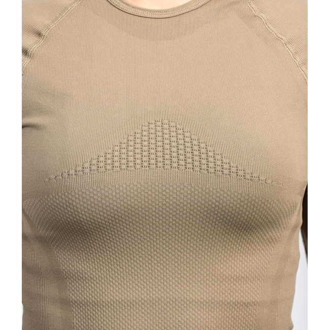 Tee-shirt Extrême Line ANNAPURNA Femme Coyote manches longues - Summit Outdoor