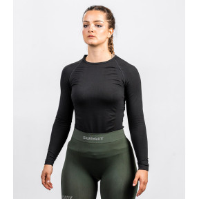 Technical SEQUOIA dames T-shirt lange mouwen Zwart - Summit Outdoor