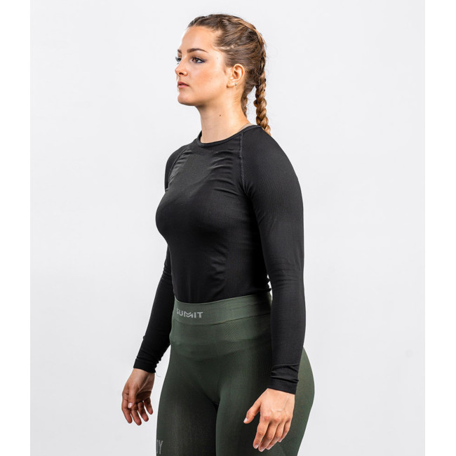Technical SEQUOIA dames T-shirt lange mouwen Zwart - Summit Outdoor