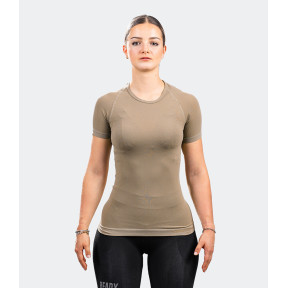 T-shirt korte mouwen HÉLIUM Active Line dames coyote - Summit Outdoor