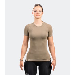 T-shirt korte mouwen HÉLIUM Active Line dames coyote - Summit Outdoor