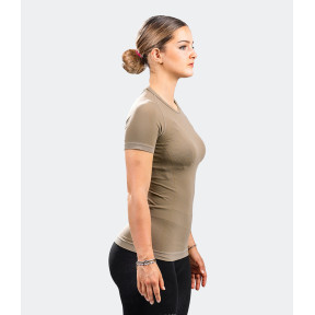 Tee-shirt manches courtes HÉLIUM Active Line femme coyote - Summit Outdoor