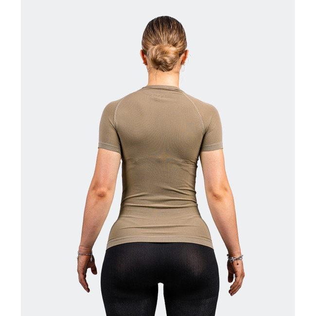 Tee-shirt manches courtes HÉLIUM Active Line femme coyote - Summit Outdoor