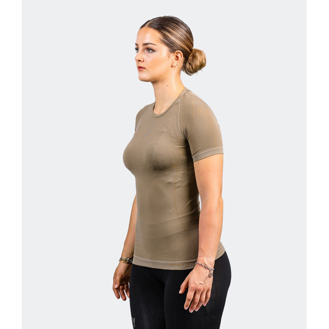 T-shirt korte mouwen HÉLIUM Active Line dames coyote - Summit Outdoor