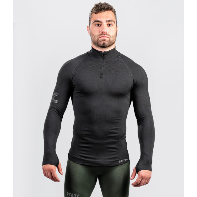 Sweat col zip ALASKA Extreme line noir - Summit Outdoor