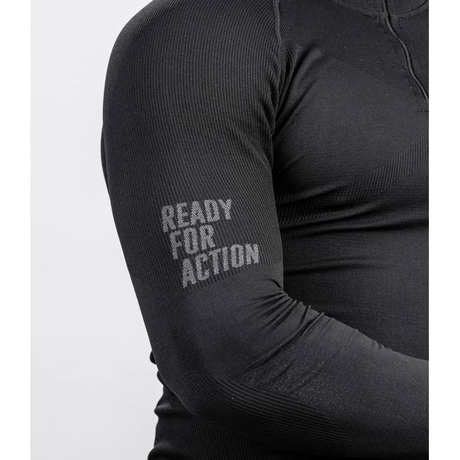 ALASKA Extreme Line Sweatshirt mit Reißverschlusskragen schwarz - Summit Outdoor