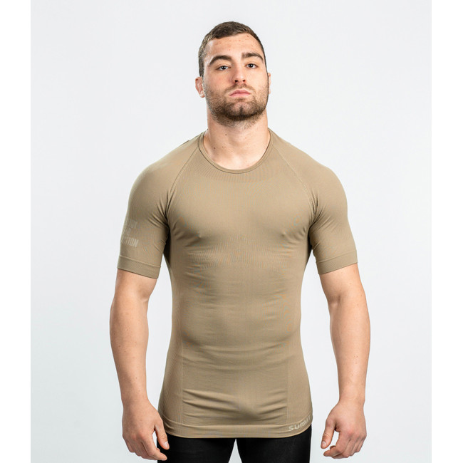 TEE-SHIRT TECHNICAL LINE ACTION MANCHES COURTES COYOTE - SUMMIT OUTDOOR