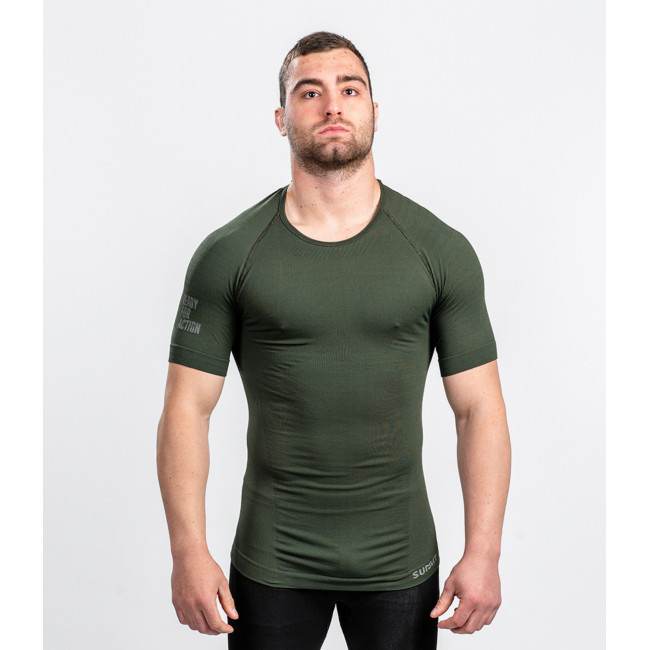 T-SHIRT TECHNICAL LINE ACTION KRÓTKI RĘKAW ZIELONY OD - SUMMIT OUTDOOR