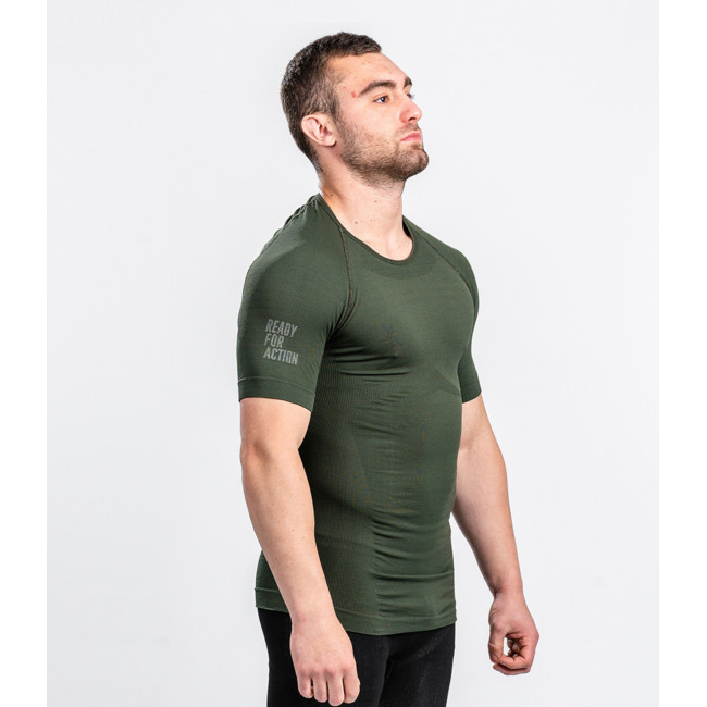 T-SHIRT TECHNICAL LINE ACTION KORTE MOUWEN GROEN OD - SUMMIT OUTDOOR