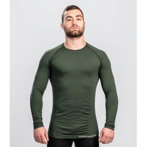 Langarm-T-Shirt ATACAMA Technical Line Rundhals Grün OD - Summit Outdoor
