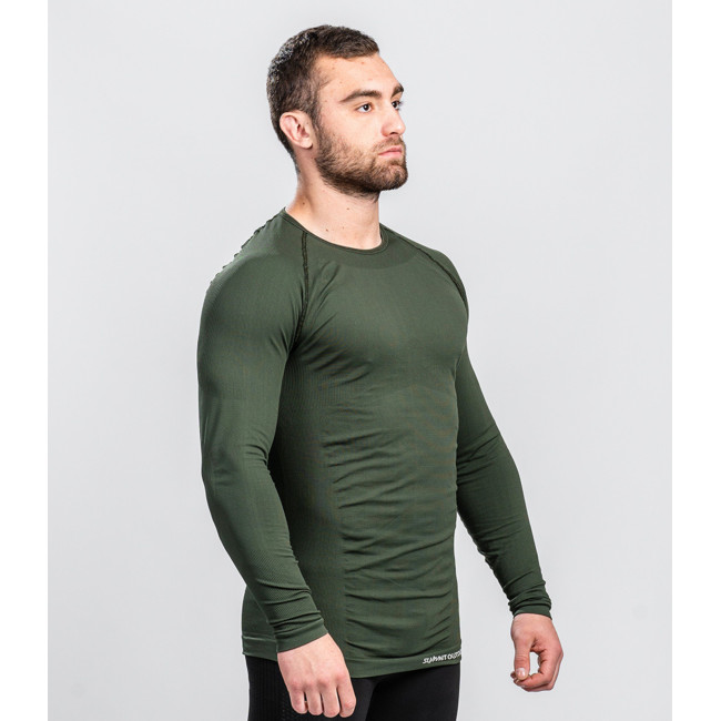 T-shirt ML ATACAMA Technical Line Ronde hals Groen OD - Summit Outdoor