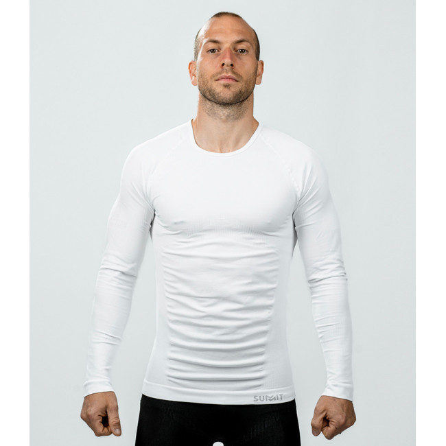 Langarm-T-Shirt Technical Line ATACAMA Rundhals Weiß - Summit Outdoor